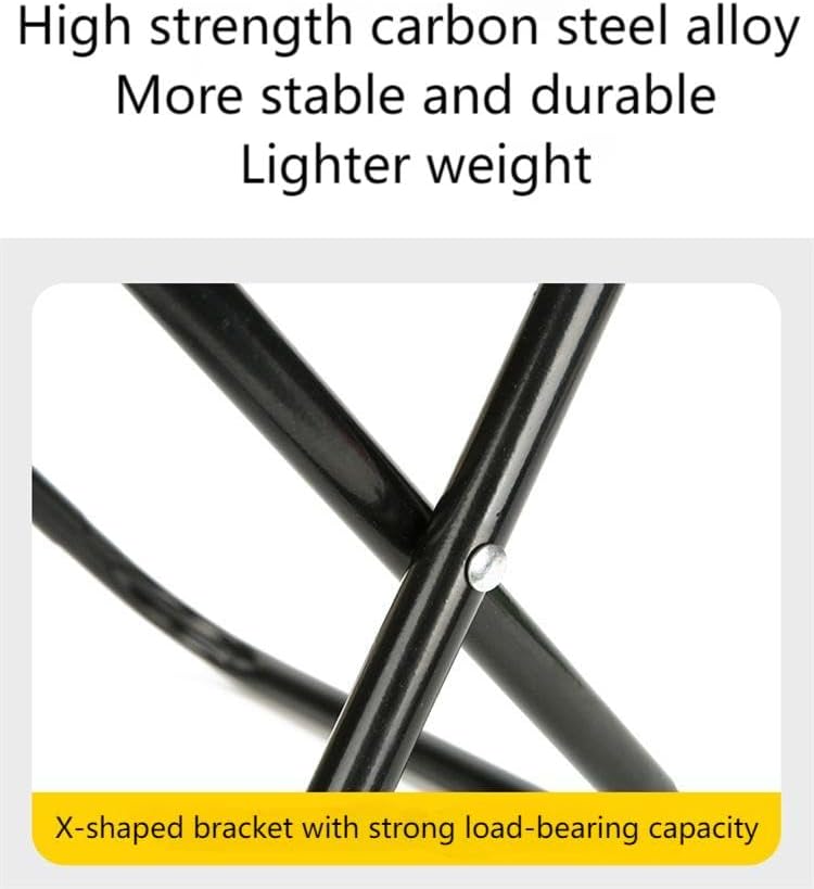 Miniatura 6 de Taburete plegable al aire libre, sillas plegables ligeras para exteriores, taburete de campamento, asiento portátil, duradero, cómodo, transpirable,