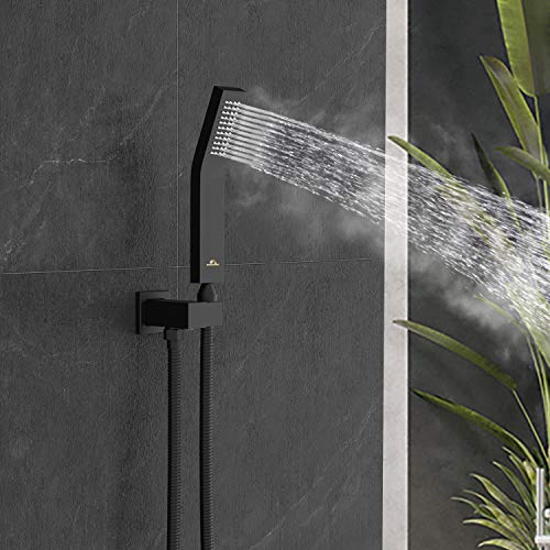 Ceiling Mounted Shower System,Suncleanse 10 Inches Shower Faucet Square Rain Shower Head with Handheld Spray,High… - Image 5
