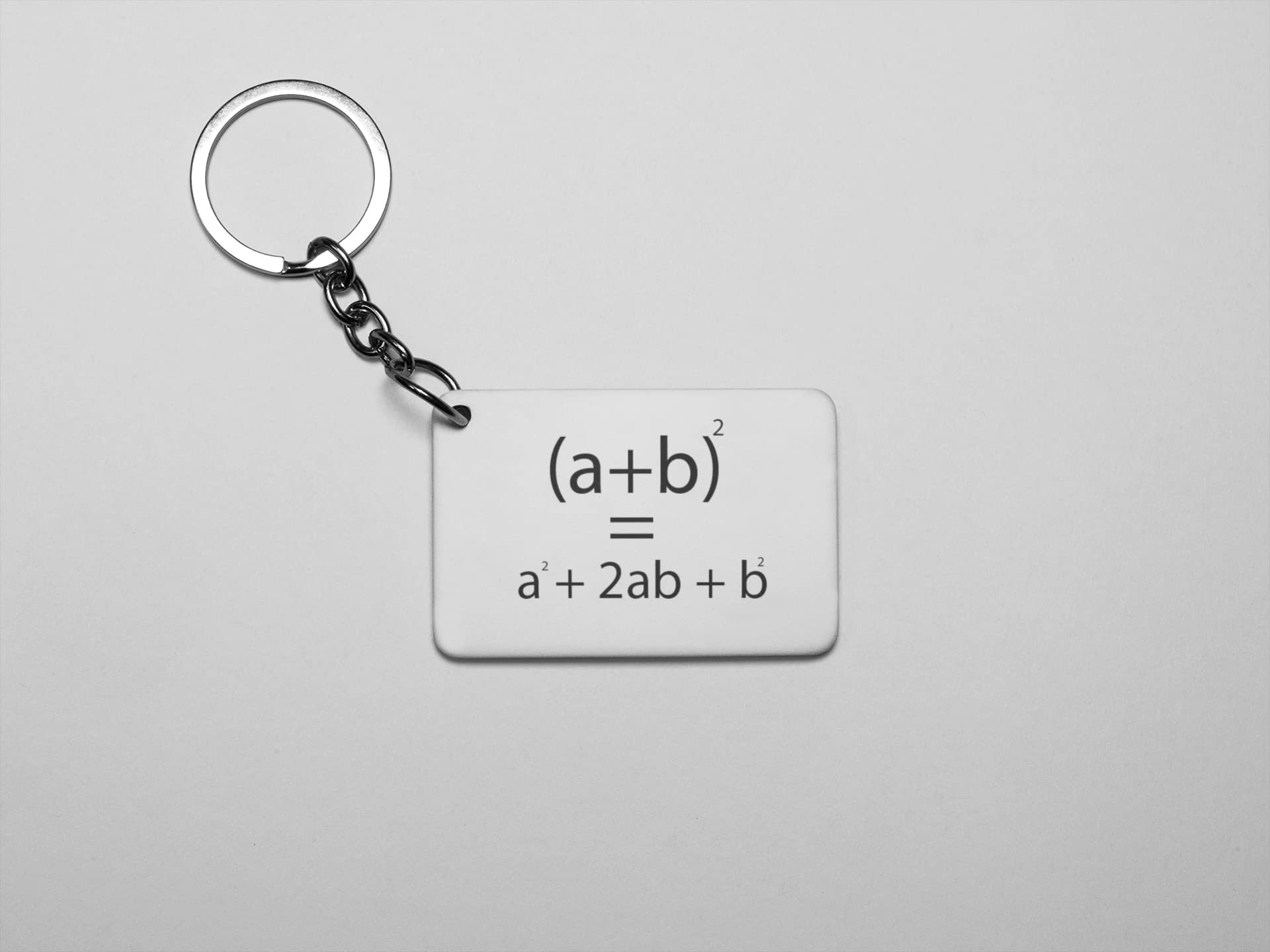 UNiOWN STORE (a+b 2=a2+2ab+b2 -Printed Acrylic Keychain (Pack Of 2)