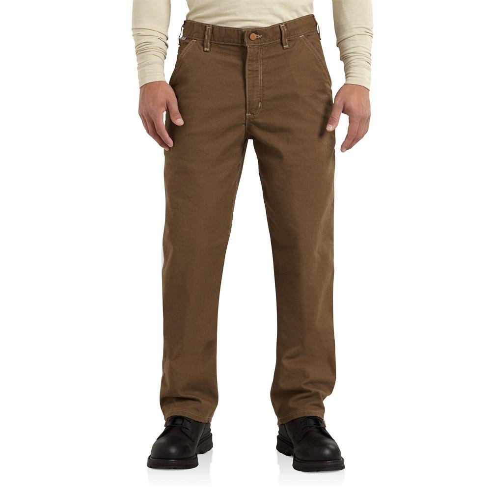 Salopette ignifuge Carhartt en toile de canard résistante pour le travail