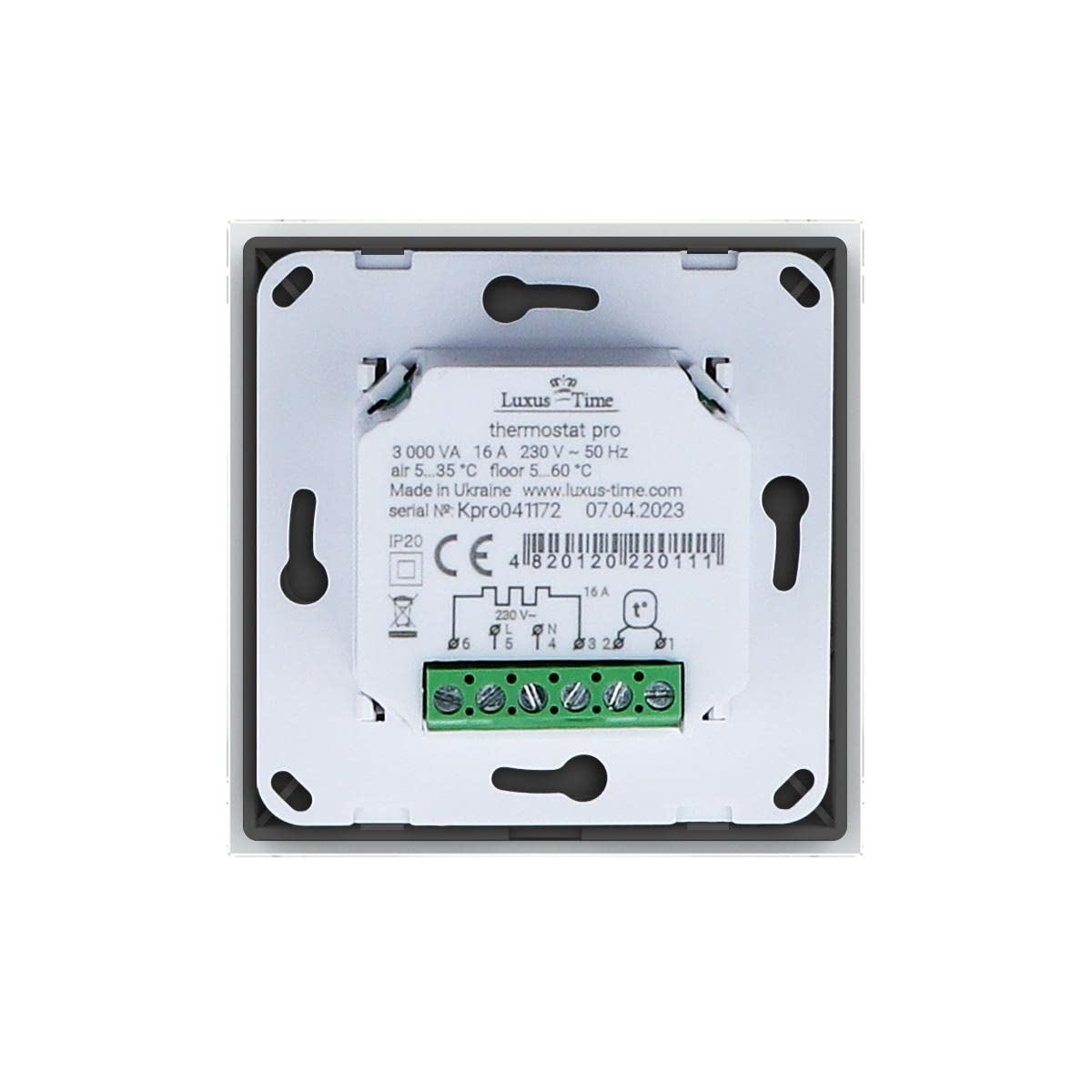 LIVOLO LCD Raumthermostat Thermostat Fußbodenheizung Weiß mit Glasrahmen für Fußboden Heizung Programmierbarer Wandthermostat Zeitpläne digitaler Display Raumtemperaturregler VL-Pro/SR-11