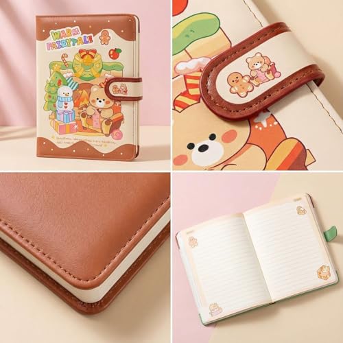Image of FunBlast Diary for Girls - Christmas Kawaii Diary for Kids, Journal Diaries for Girls, Notepad for Students Stationary Items, Birthday Gifts (98 Sheets) (Brown)