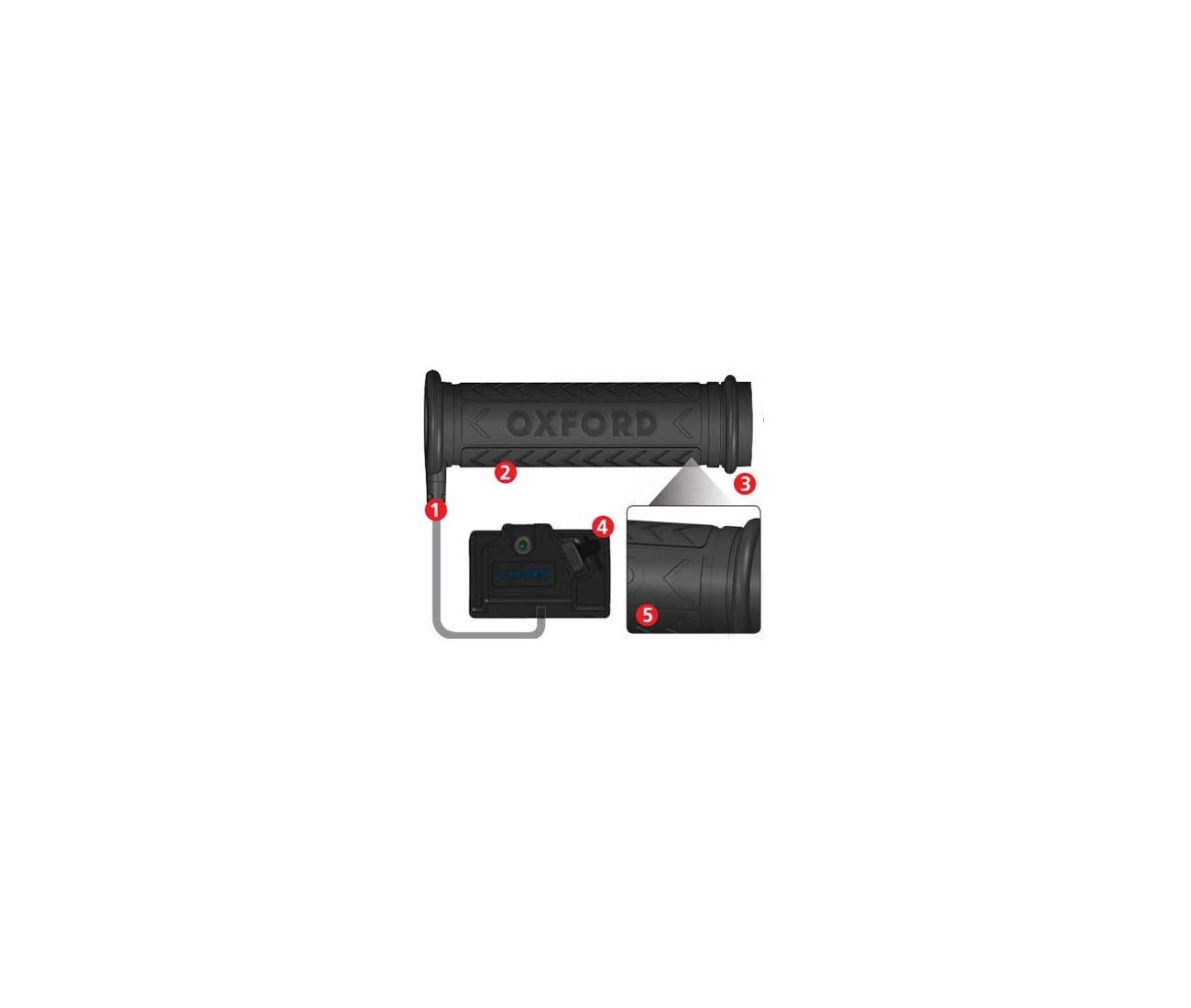 compatible avec/remplacement pour POIGNEES CHAUFFANTES QUAD OXFORD ORIGINAL AVEC COMMANDE AU GUIDON- OF769