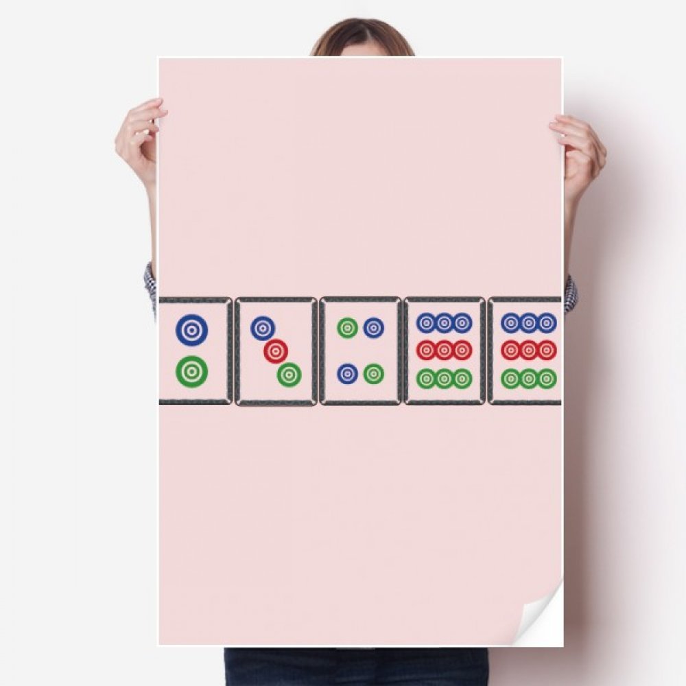 Decal mural Mahjong amovible pour décorer facilement une chambre