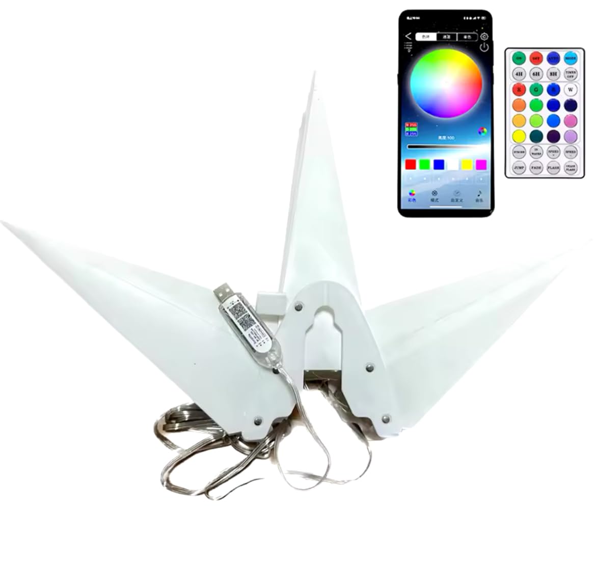 Stella Luminosa 3D RGB 60cm gestibile daTelecomando e App Bluetooth IP44 31V Luci per Esterni e Interni, Effetti Musicali, Decorazioni Natalizie Balconi e Puntale Albero