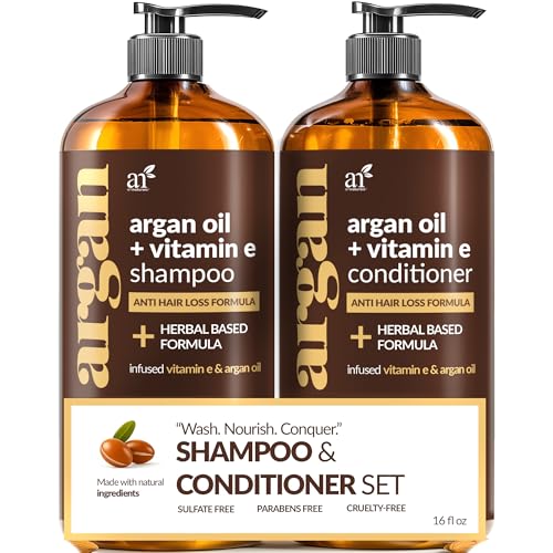 Best Shampoo for Thinning Hair Men Over 50: 8 Products That Actually Deliver 11 artnaturals Moroccan Argan Oil Hair Loss Shampoo & Conditioner Set - (2 x 16 Fl Oz / 473ml) - Sulfate Free Hair Regrowth for Men & Women