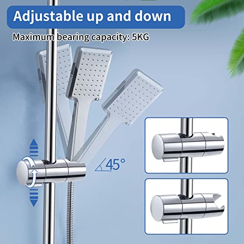 Shower Head Holder, Joyoldelf 19-25 MM Detachable Shower Holder Bracket - Image 3