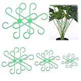 16 Stück Pflanzenstütze, Pflanzenhalter für Monstera Rankhilfe, Monstera Pflanze, Pflanzenhalter für Staudenhalter Garten Stützring, für Pflanzen/Blume/Hortensien/Tomaten (Grün)