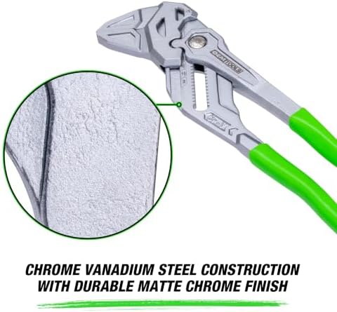 OEMTOOLS 10-Inch Pliers Wrench with Parallel Smooth Jaws & Push Button - 5