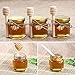 XING-RUIYANG 1.5 oz Hexagon Mini Glass Honey Jars -30Pack Honey Jars with Wood Dipper, Gold Lid, Bee Pendants, Jutes - Perfect for Baby Shower, Wedding Favors, Party Favors