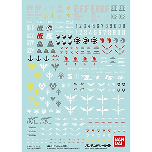 Décalcomanies Gundam Decal 107 Bandai Hobby de personnalisation