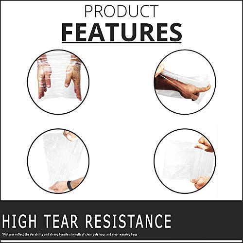 Shop4Mailers 12 X 15.5 Clear Plastic Self Seal Poly Bags 1.5 Mil (1000 Pack) #TOP4