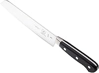 Vista 4 de Cuchillo de chef, Mercer Culinary Renaissance, forjado de 8 pulgadas, Cuchillo Nakiri de 17.62 cm, Negro