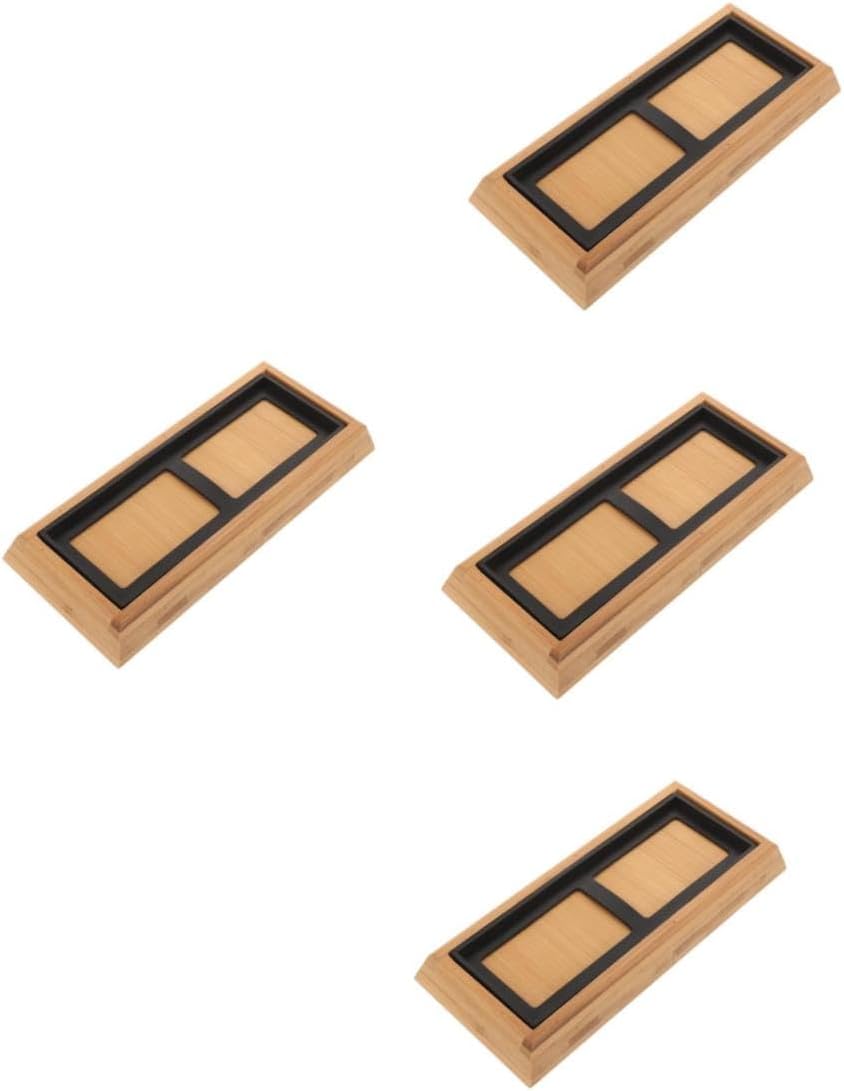 Lurrose 4sets Holder Base Non- Sharpening Tool for Kitchen Use and Design for Stability for and Knife Enthusiasts