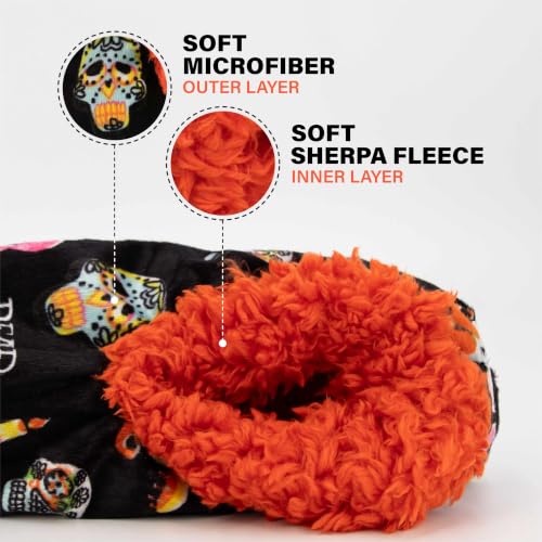 Image of Lazy One Fuzzy Slipper Socks for Women, Fleece House Slippers, Indoor Socks