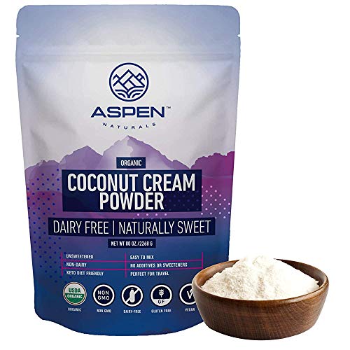 ASPEN NATURALS Organic Coconut Milk Powder (5 lb) - Coconut Cream Powder Great Addition to Coffee, Smoothies & Baked items
