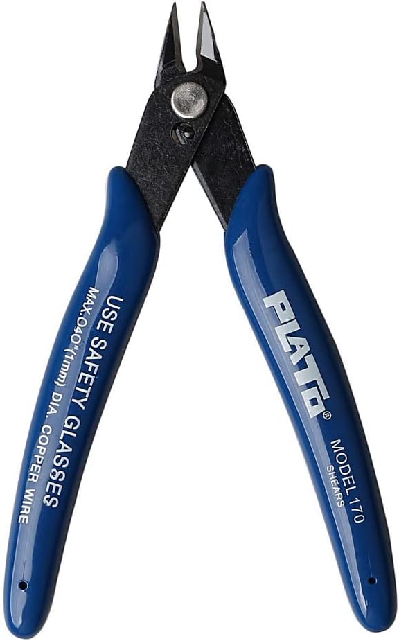 Wire Cutter, Craft Wire Precision Electrical Cable Cutter Cutting Plier Side Snips Flush Diagonal Cutting Pliers Tool for Coil Making Home DIY Jewelry