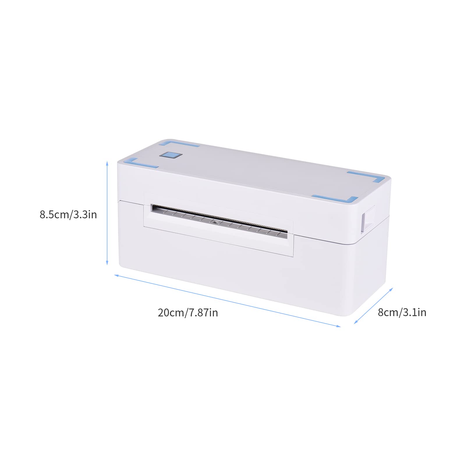 HUIOP Etykieciarka, termiczna drukarka etykiet wysyłkowych 4 cale pulpit Ekspresowy kod kreskowy Label Sticker Maker 4X6 Przenośne połączenie USB Max. Szerokość papieru 80 Mm 180 Mm/S Gniazdo w