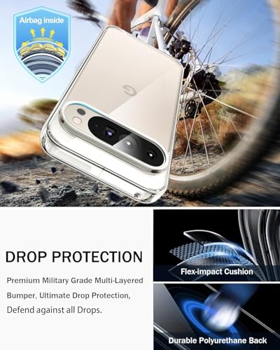 Image of REALCASE Silicone Google Pixel 9 5G Back Cover Case, Scratch Resistant Protective Crystal Clear Transparent Shock Proof Bumper Back Cover Case for Google Pixel 9 5G