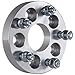 SCITOO 2X 1 inch Wheel Spacers Adapters 5x100mm to 5x112mm Conversion Wheel Spacers Adapters 57.1mm H.B with Studs 12x1.5 Wheel spacers