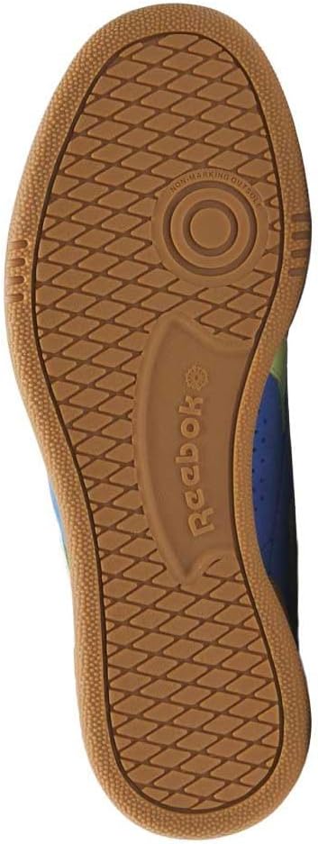 Reebok Men's Club C Grounds Uk Trainers, Kineticblue Astrolime Vintage Chalk, 8