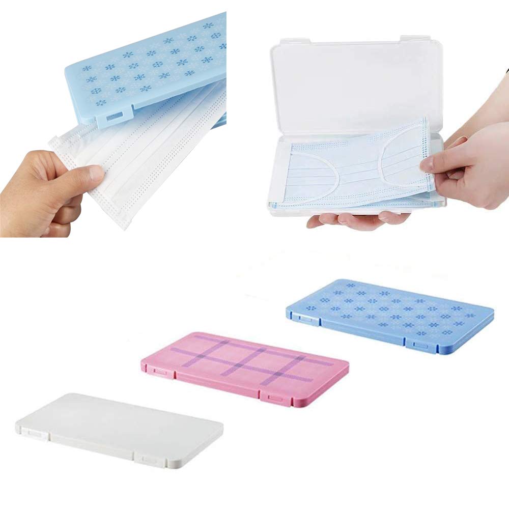 YONII Lot De 3 Boîtes De Rangement Pour Masque Portable En Plastique Résistant À La Poussière, Sans Pollution, Masques Pour Le Visage