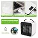 TTMOW Mini Enfriador Portátil USB Aire Acondicionado con Luz Nocturna LED 3...