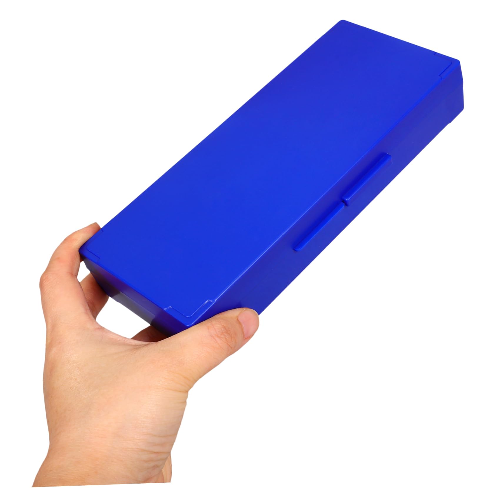 NAMOARLY 2pcs 50 Pathological Slide Storage Numbered Slide Positions Slide Mailer Caution Danger Stickers Clear Tote Bag for Files Coverslip Black Organizer Bins Slides Slide Holder Blue