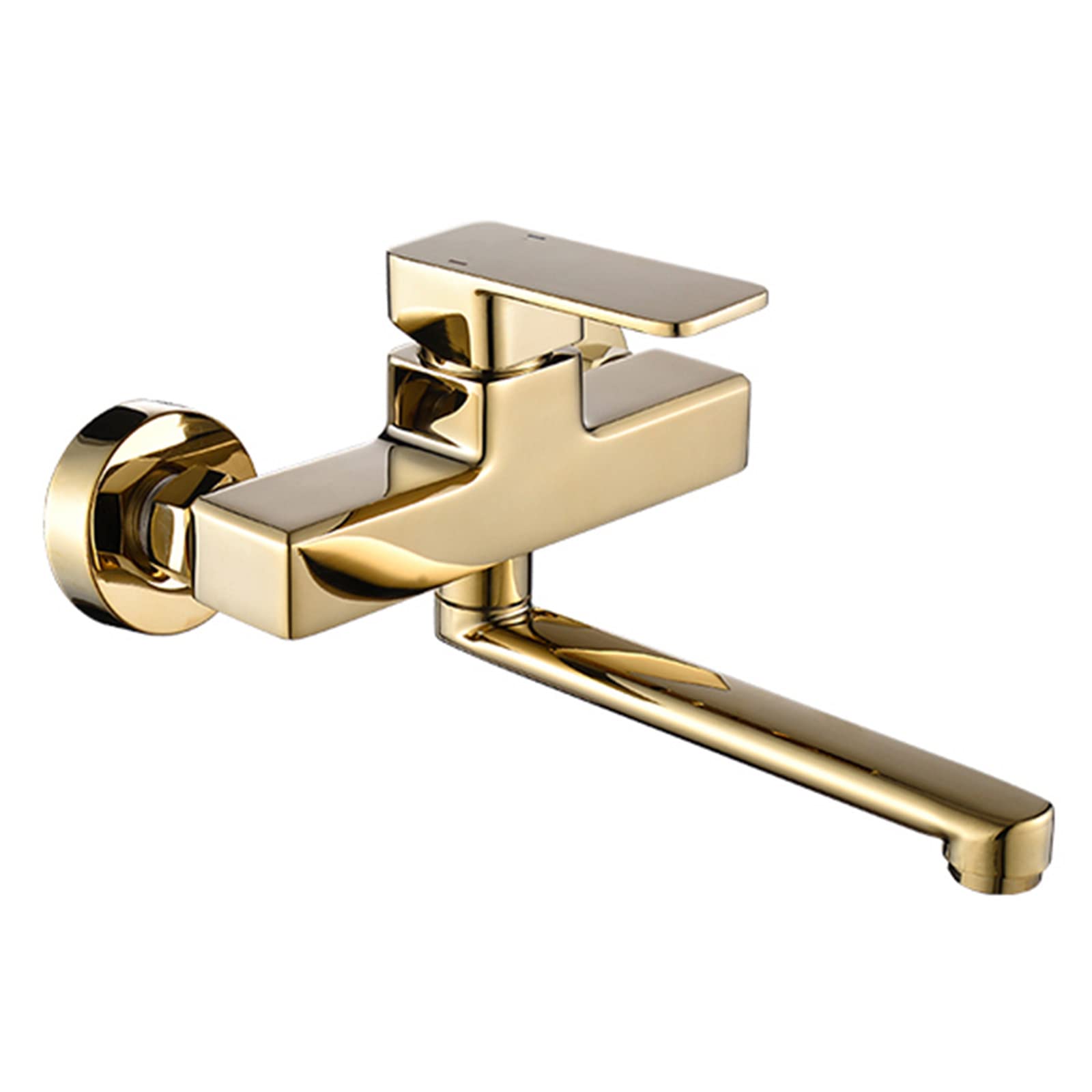 Yjyjy 20Cm Faucet Brass Hot And Cold Spin Wall Mount Kitchen Faucets