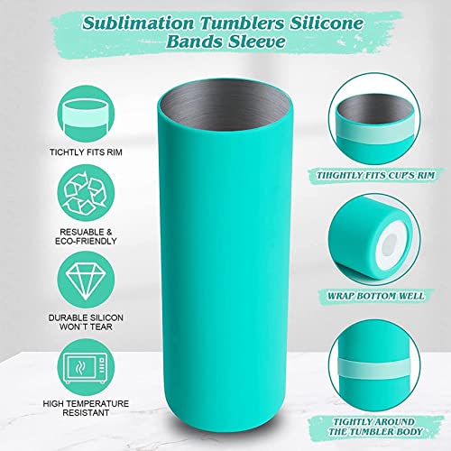 Sangle silicone sublimation blanks verre pour impression parfaite sans défaut 20 oz