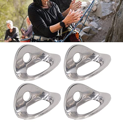 Tyenaza 10Pcs Climbing Hanger, Lightweight Stainless Steel Rock Climbing Anchors, for Cave Exploration Engineering Protection