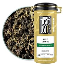 Tiesta Tea - Milk Oolong Tea, Loose Leaf, Single Origin Premium Oolong Blend from China, Medium Caffeinated, Makes Hot or Iced Drink & Up to 50 Cups, 100% Pure Unblended, 4oz Refillable Tin
