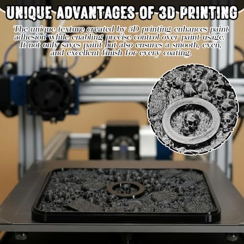 Image of Fuyoooo Dry Brush Palette for Miniature Painting,Skull | 7.9 x 5.9 Inch Dry Brush Palette, Tabletop Gaming Miniature Painting