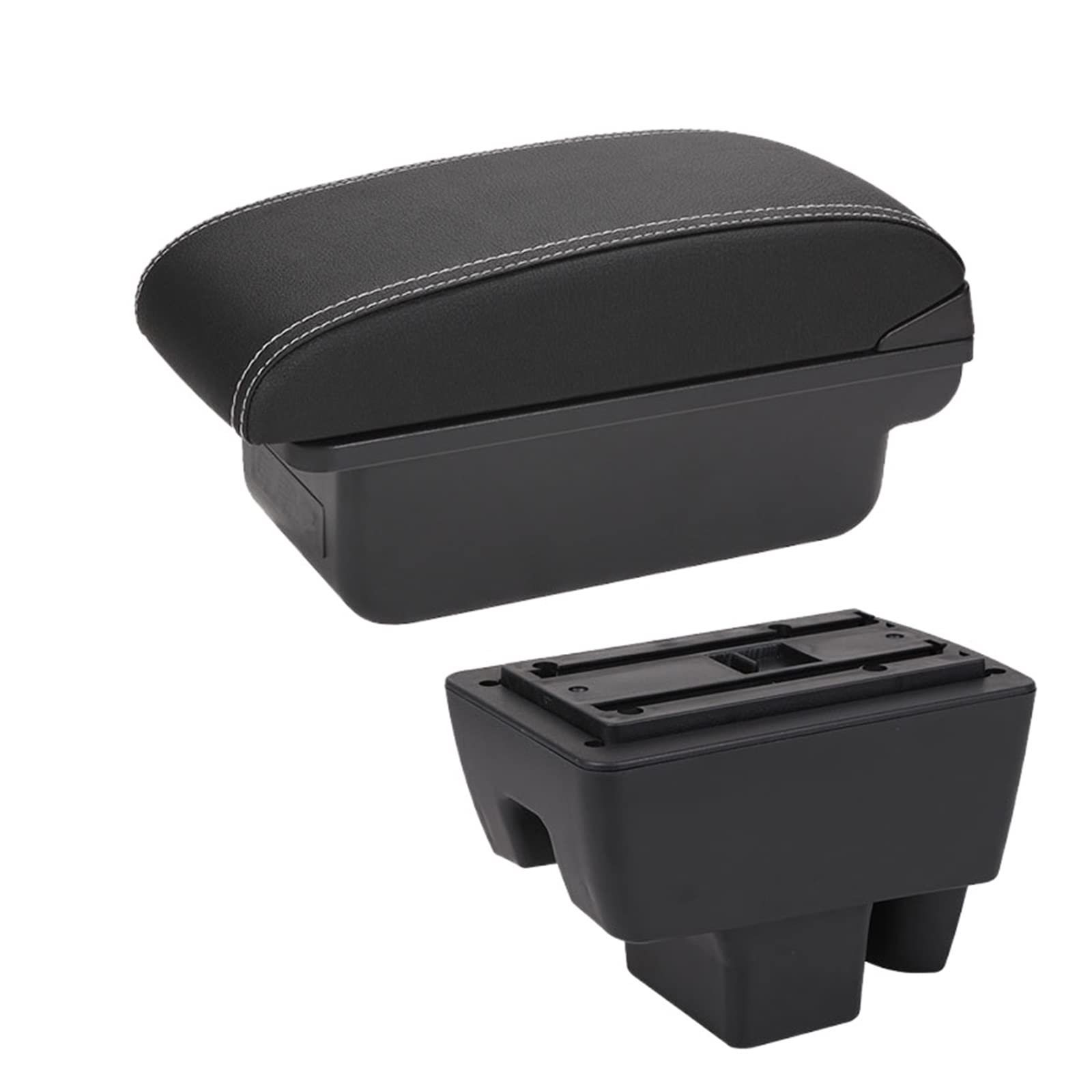 Baiqimv For VW For Polo 2020 2021 Car Armrest Car Armrest Box Retrofit Car Accessories Interior Details Storage Box(C3 NO USB)