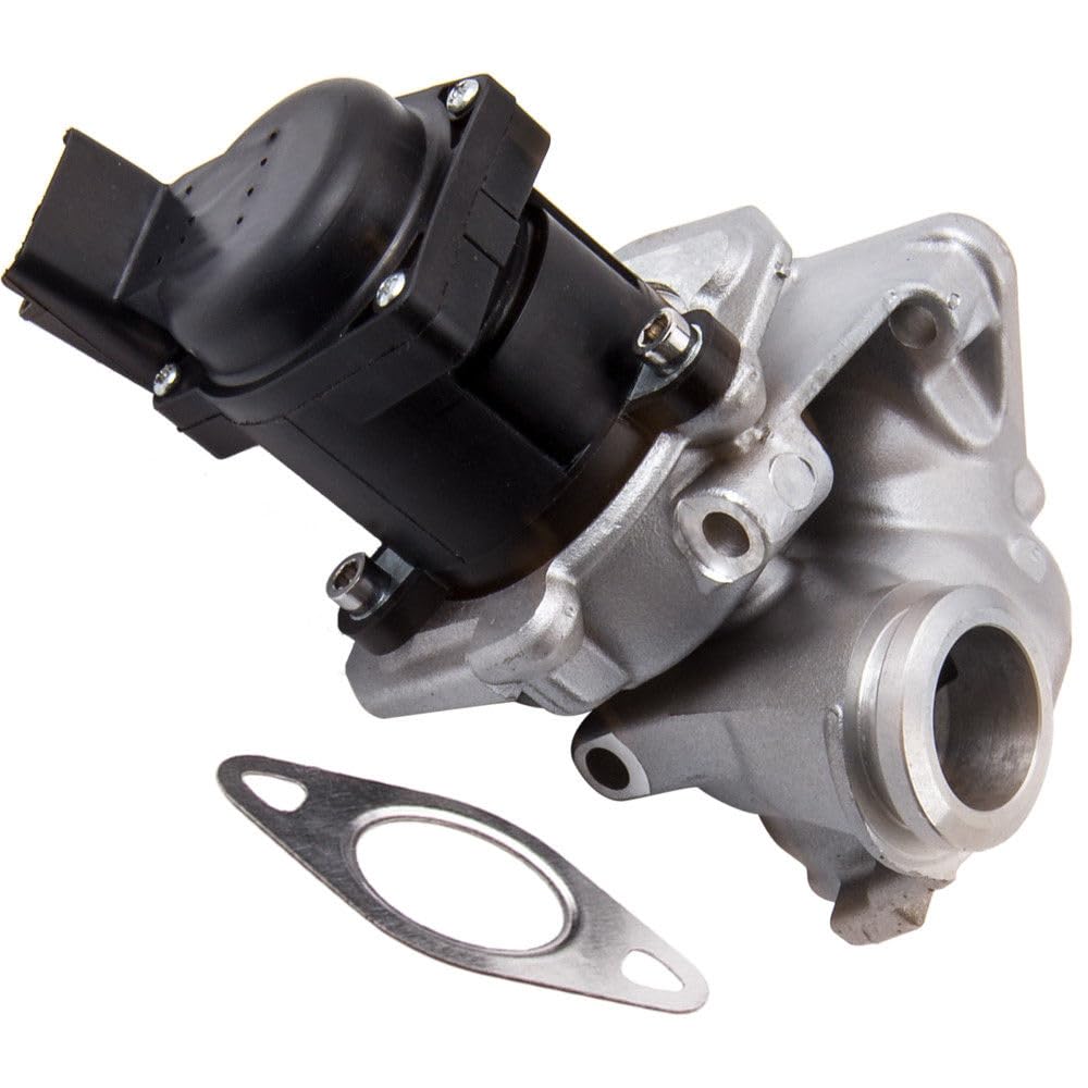 Partsline Soupape Vanne EGR compatible avec Berlingo, C2, C3, C4, C5, Jumpy, Scudo, C-Max, Fiesta, Focus, 206, 207, 3008, 307, 308, 407, Expert, Partner 1,6L 1,6 HDI JTD DDiS - 1618NR 9649358780