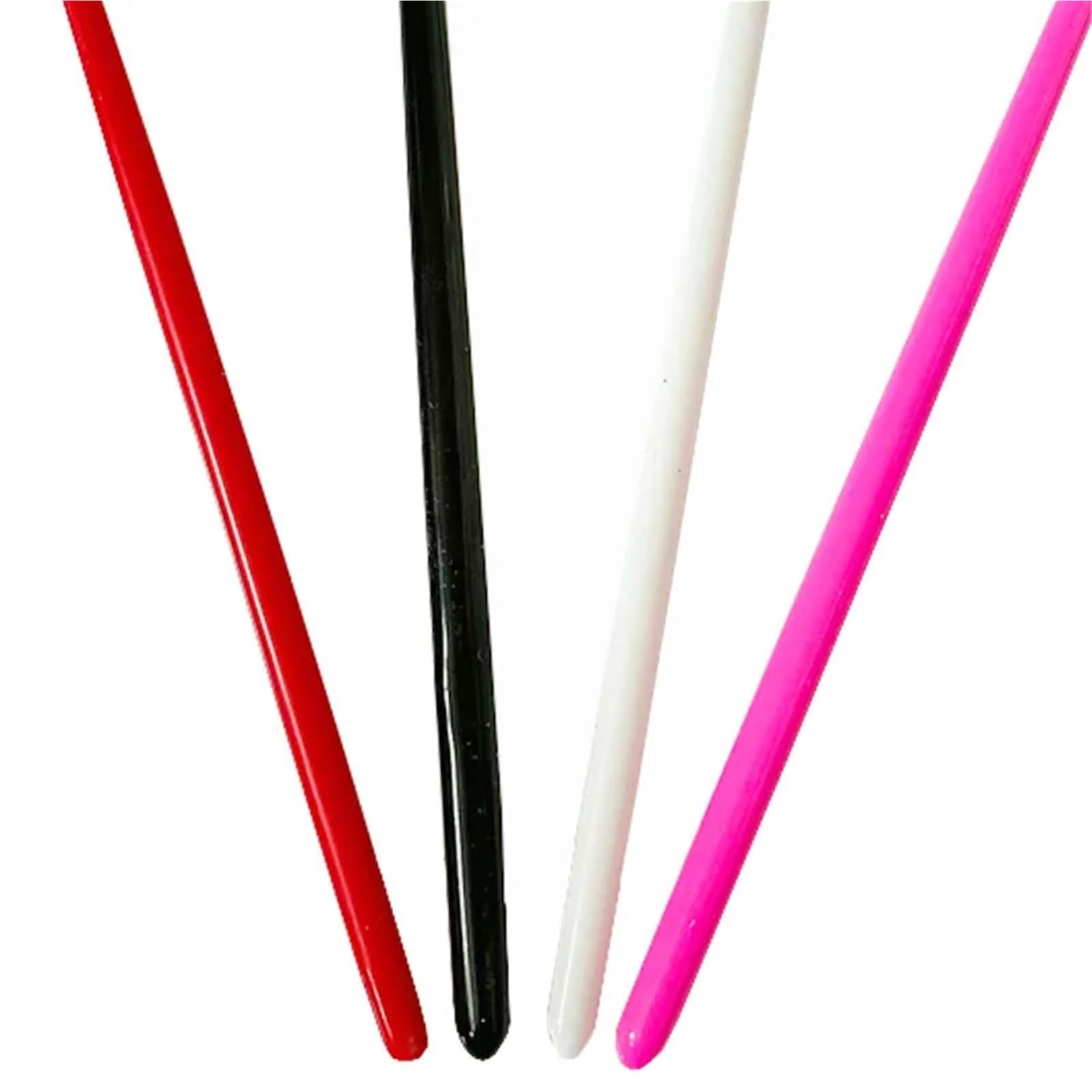 10 Pezzi Nastri for Danza Ritmica, Ginnastica, Balletto, Bacchette rotanti for spettacoli di talenti artistici, Rosa Brillante per Balli Artistici Allenamento Feste