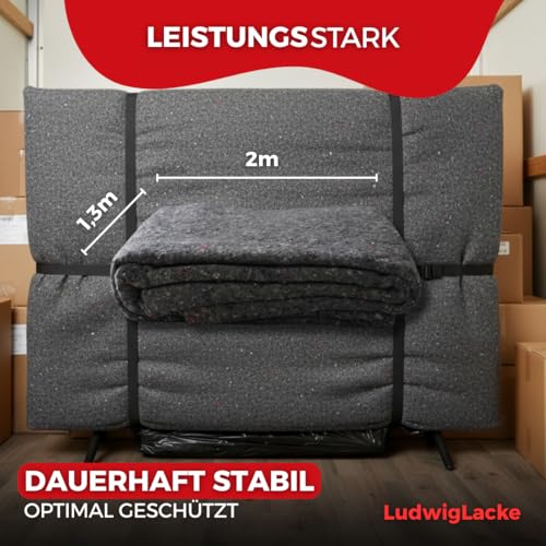 Umzugsdecken [10 Stück à 130 × 200 cm] Malervlies & Möbelschutz Decken für Umzug, Renovierung & Transport [200 g/m²] Schutzdecken für Möbel, Böden & empfindliche Oberflächen [HOHER MÖBELSCHUTZ]