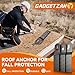 Gadgetzan Heavy Duty Roof Safety Anchor,Roof Anchors For Fall Protection Connects To Wood Surfaces,Permanent Roof Anchor Use With Roofing Harness, Safety Ropes And Other Roof Safety Equipment(3 Pcs)