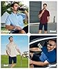 ZITY 5 Pack Polo Shirts for Men with Pocket Dry Quickly Short Sleeve Athletic Outdoor Work Collared Shirts L #1