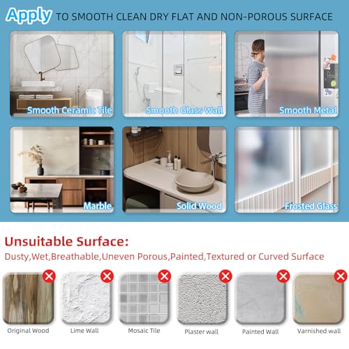 Onemake Suction Cup Shower Caddy, No Drilling Bathroom Organizer Shelf, Strong Vacuum Suction Holds Up to 22 lbs, Removable Shower Shelf for Tile Glass, Kitchen & Bathroom Storage Basket by Onemake - Image 6