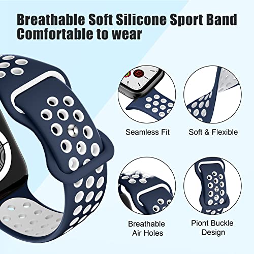 DigiHero Sport Straps Compatible with Apple Watch Straps 44mm 46mm 42mm 40mm 45mm 41mm 38mm 49mm Women Men - Image 2