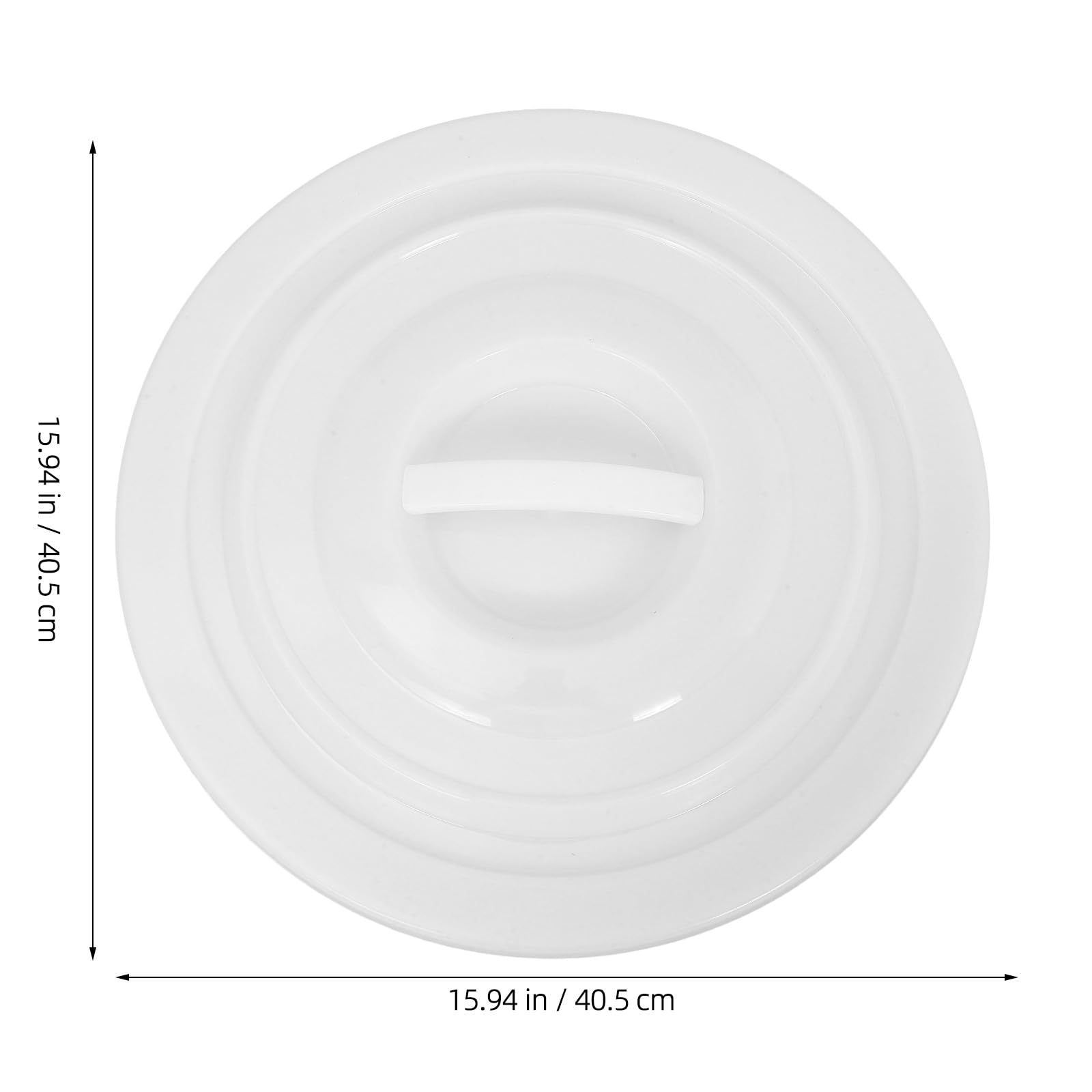 Coperchio Pulizia e Cm della da per Bidone in 40 Spazzatura Abs Installazione Bianco, Facile Contenitori Giardino e Uso Domestico