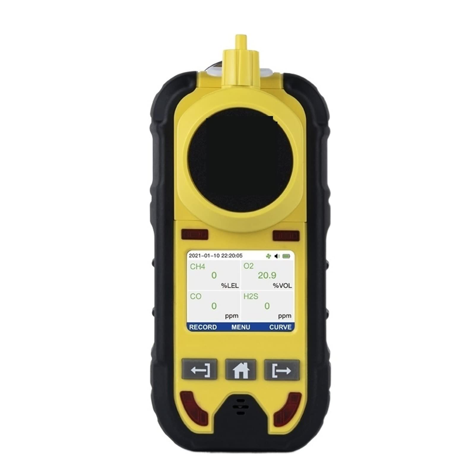 Detektor gazu, Monitor gazu pompy O2 H2S CO LEL cyfrowy detektor gazu LCD tlen siarkowodór tlenek węgla palny wykrywacz nieszczelności(Without Pump)