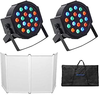 Rockville RFAAW DJ Event Facade Metal Booth+Travel Bag+Scrim+ (2) RGB Par Lights