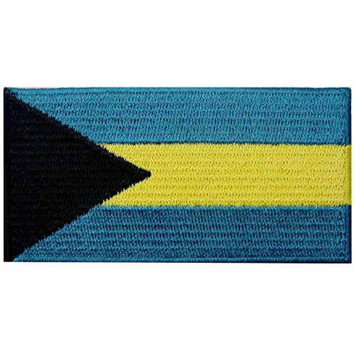 Drapeau des Bahamas Îles Bahamas Emblème national Brodé à Repasser ou à Coudre Patch