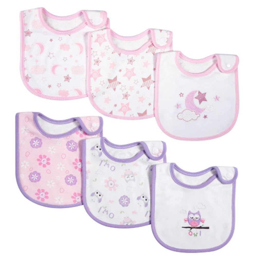 Oaygat 6 Packs Baby Bandana Dribble Bibs Cotton Soft and Absorbent Baby Drool Newborn Bibs with Adjustable Snaps Infant Breathable Feeding Teething Droolers for Unisex Girl Boy Toddlers 0-24 Months — image 1