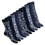 10 Paar süße Socken für Damen mit verschiedenen Mustern (5 verschiedene Motive pro Pack). Diese Casualsocken haben eine klassische Passform und einen angenehmen, druckfreien Bund.