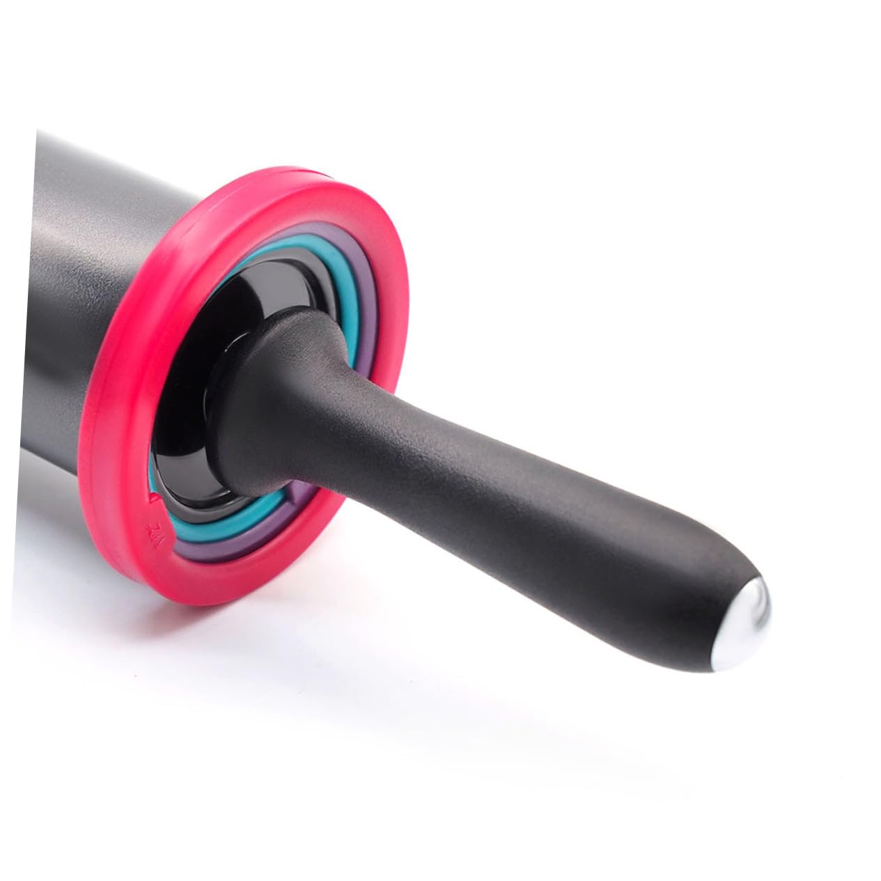 Verstellbarer Teigroller Edelstahl mit Abnehmbaren Ringen 48cm Backzubehör für Pizza Kuchen Gebäck Pasta Zufälliger Stil