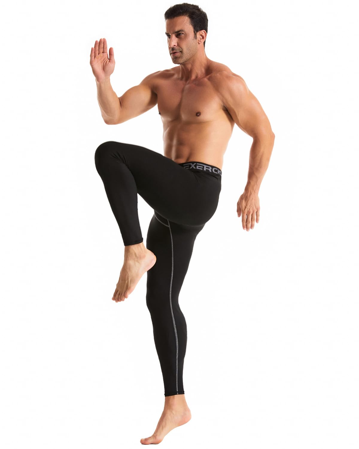 6,5er-Pack Herren-Kompressionshosen, Leggings, athletisches Workout, Baselayer, Laufstrumpfhose