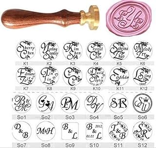 Vintage Custom Made 128 Styles Personalized Your Design Double Letters Name Date Logo Picture Wedding Invitation Wax Seal ...